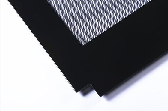 Black Frame Irregular 3.2mm CNC Oven Outer Glass Replacement